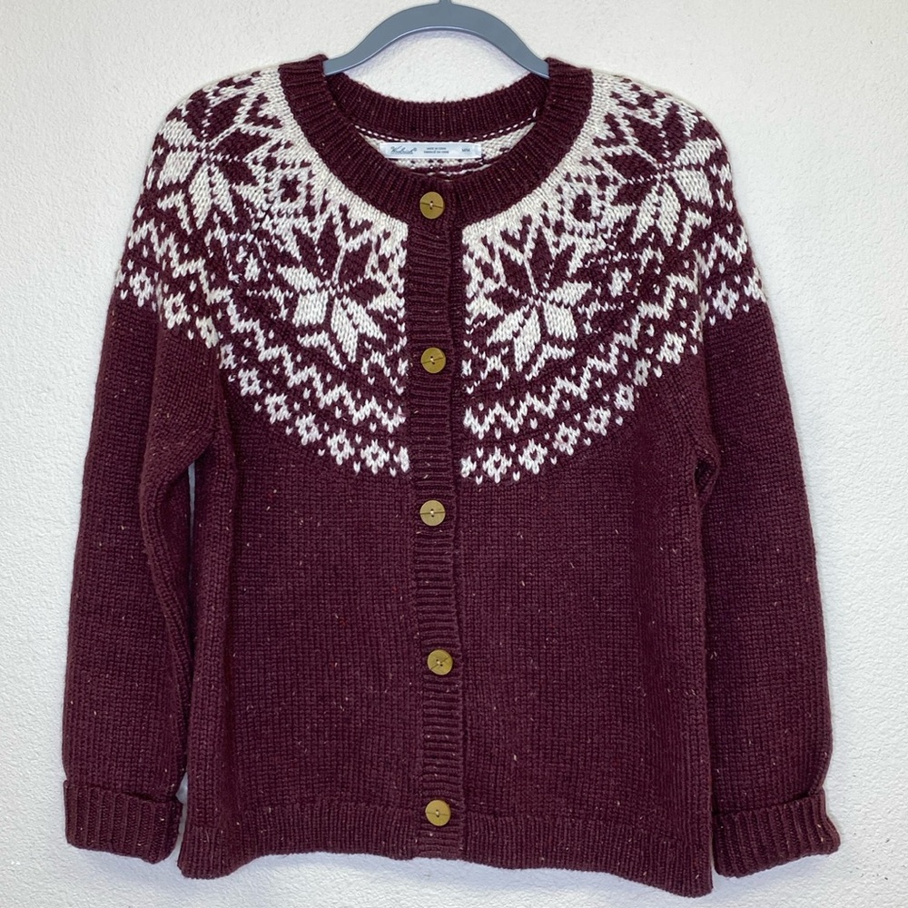 Woolrich Wool Blend Cardigan Sweater Size Medium